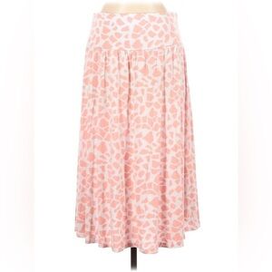 Stylish Pink and Cream Skirt